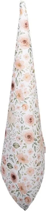Biela bavlnená utierka s ružami Soft Romantic Blush - 50*70 cm