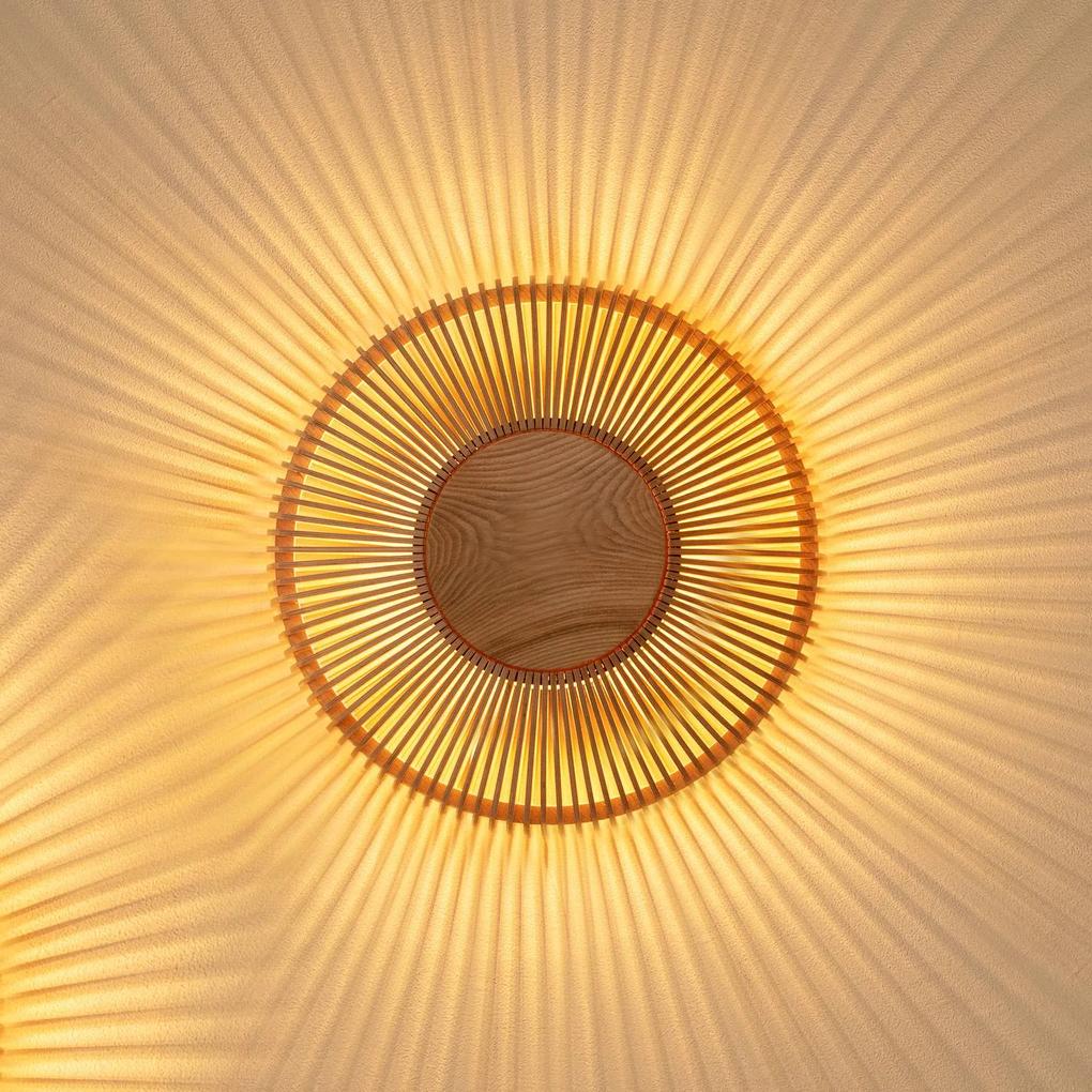 UMAGE Clava up nástenné svetlo Ø35 cm svetlé drevo