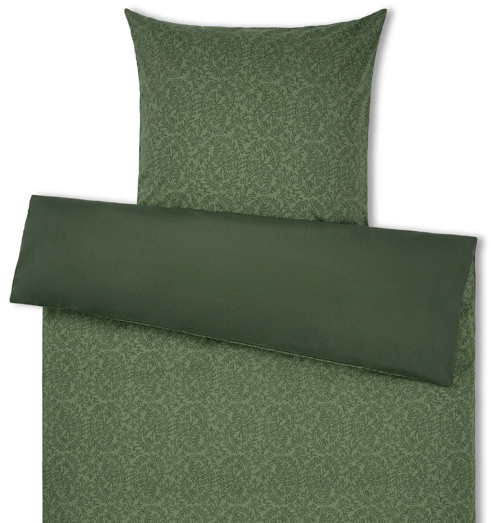 Posteľná bielizeň z materiálu polycotton, zelená, štandardná veľkosť