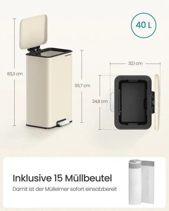 Odpadkový kôš 40L LTB540A02