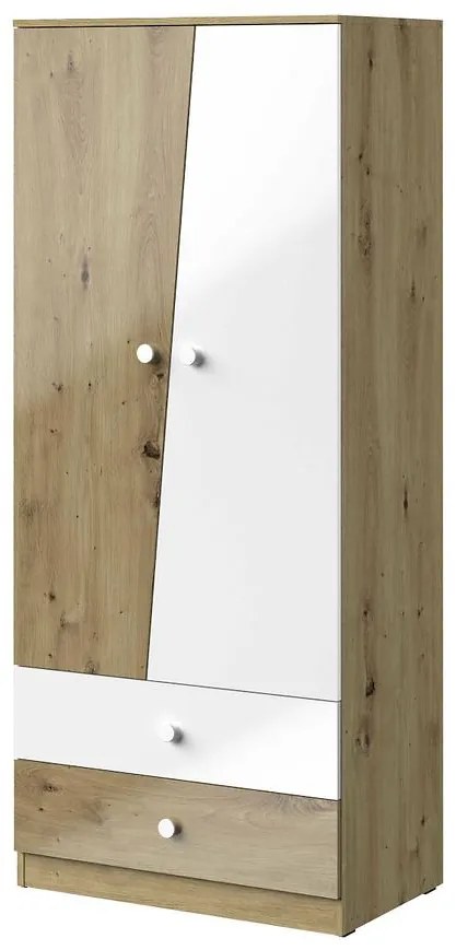 Skriňa Nero 01  80 – Biely Lesk