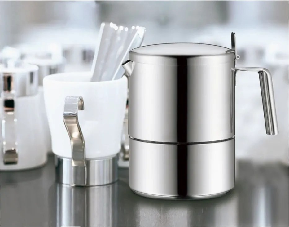 Antikoro guľatý kávovar Cromargan® WMF Kult