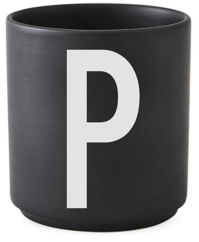 DESIGN LETTERS Porcelánový hrnček/dózička Letters Black 300 ml W