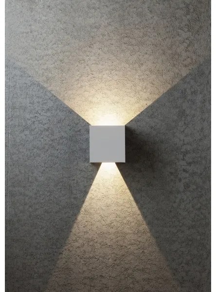 Redo 90294 - LED zunanja stenska svetilka VARY 2xLED/10W/230V 3000K IP54 bela