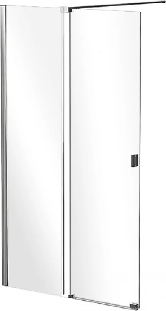 Besco Sprchový kút Walk-In VAYO 90 (100, 110, 120, 130, 140), výška 200 cm - bez vaničky BESCO-Rozmery: šírka: 100