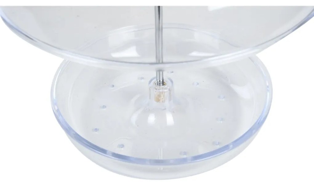 Závesné kŕmidlo pre vtáky Round, 21,5x15,5 cm, plast, transparentná