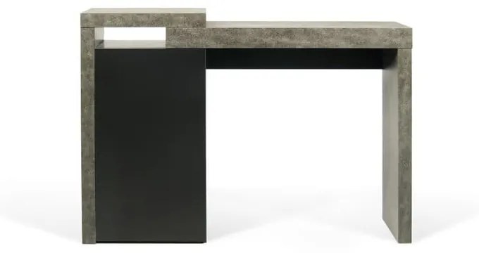 Pracovný stôl v betónovom dekore TemaHome Detroit, 109 × 82 cm