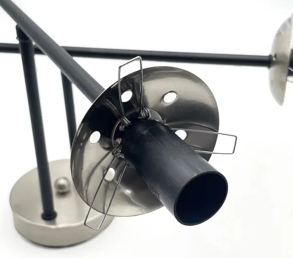 Brilagi - Prisadený luster MALIVA 4xE14/15W/230V matný chróm/dymová