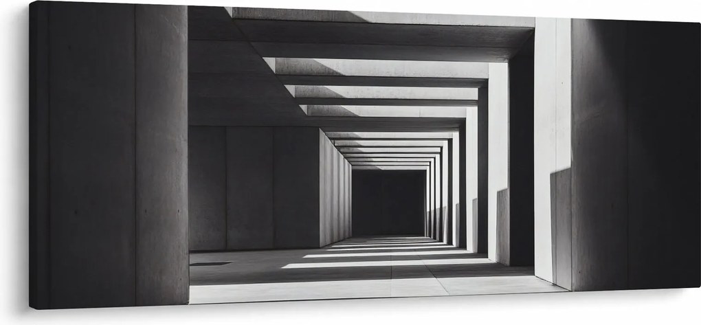 Obraz - Štvorcový tunel (120x50 cm)