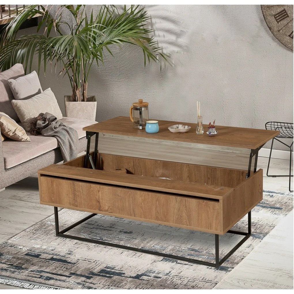 Konferenčný stolík Est Walnut and Black