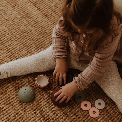 Silikónové stohovacie poháre, zemité