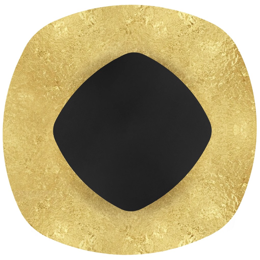 Toolight Toolight, LED nástenné svietidlo, 13W, APP1270, čierna-zlatá, OSW-06583