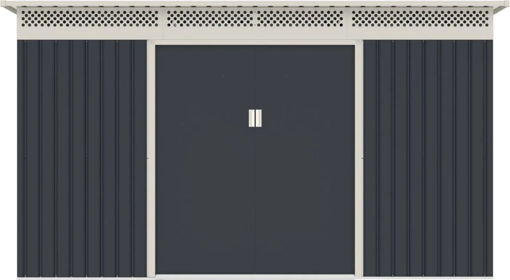 Záhradný domček G21 GRAH 1132 - 340 x 333 cm, antracitový