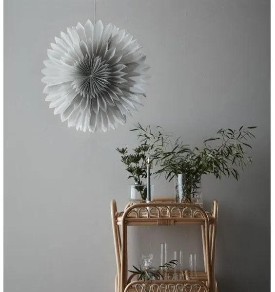 Markslöjd 705841 - Vianočná dekorácia SOLINA 1xE14/25W/230V pr. 60 cm biela