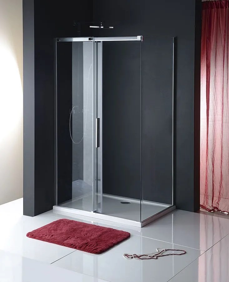 Polysan Polysan, ALTIS BLACK obdĺžniková sprchová zástena 1400x1000 mm, L/P varianta, AL4112BAL6112B