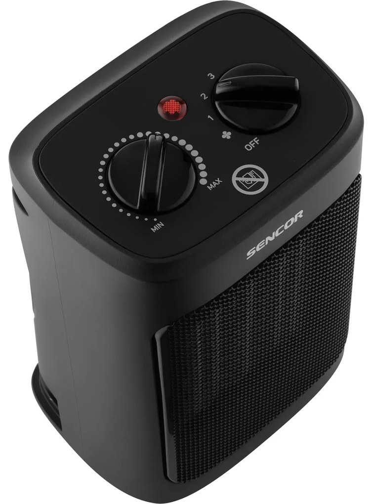 Sencor SFH 7601BK keramický ohrievač, čiernačierne