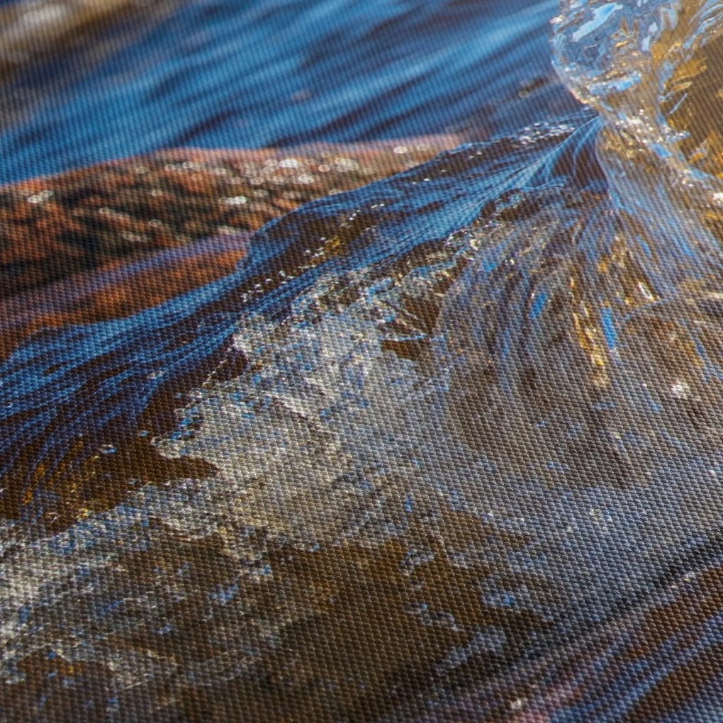 Detailný obraz - voda medzi kameňmi (70x50 cm)