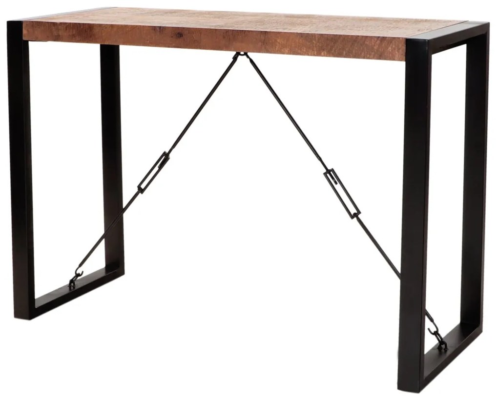 furniture-nabytek.cz - Stolík toaletný z dreva mango a kovu 110x76x40