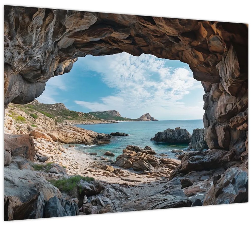 Obraz - Jaskyňa pri mori (70x50 cm)