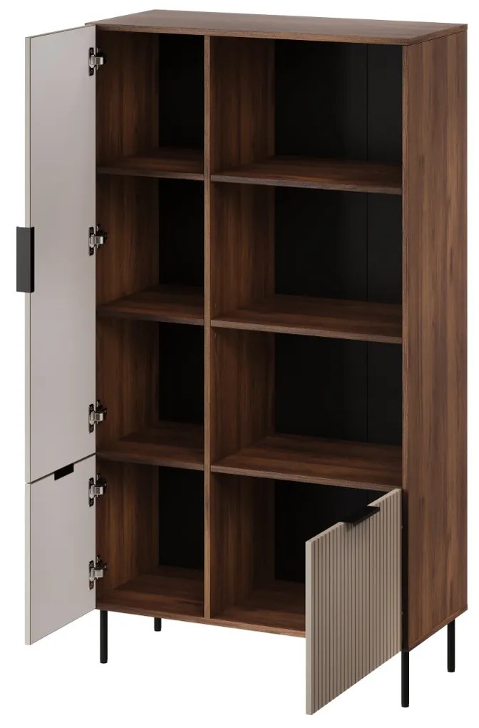 NÍZKA VITRÍNA FLORENCE WARMSKÝ ORECH / KAŠMÍR 90 cm