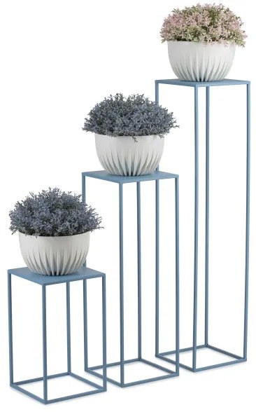 Stojan na kvety 70x24 cm modrá