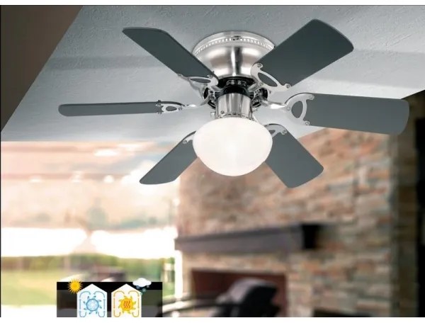GLOBO 307 - Stropný ventilátor UGO 1xE27/60W/230V
