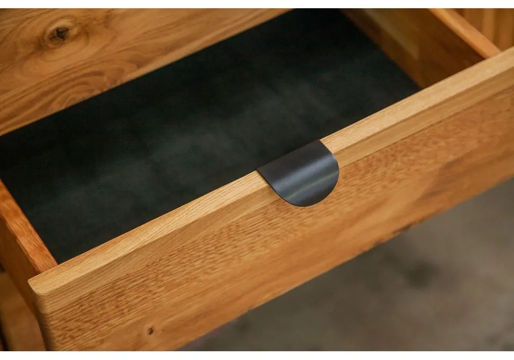 Nočný stolík z dubového dreva v prírodnej farbe Kula - The Beds