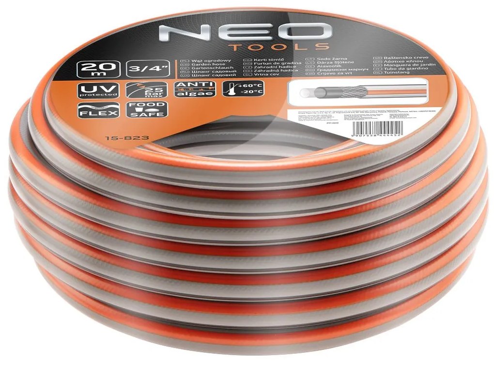 Záhradná hadica 20m 3/4" 4-vrstvová OPTIMA NEO | 15-823