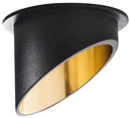 KANLUX Stropné bodové vstavané osvetlenie KALO C, 68mm, okrúhle, čiernozlaté