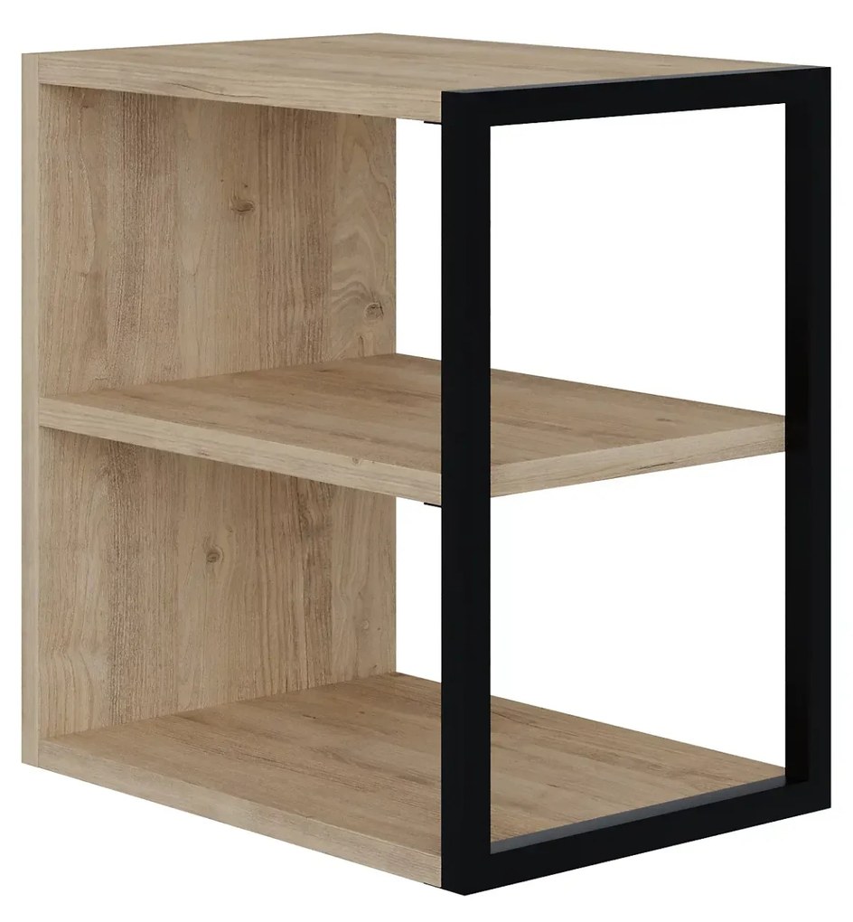 Odkladací stolík Houseland Echo dub safírový/čierny