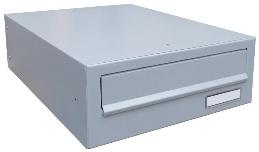 schránka poštová (300x110x385mm), max. formát listu: C6, RAL 7040 šedá