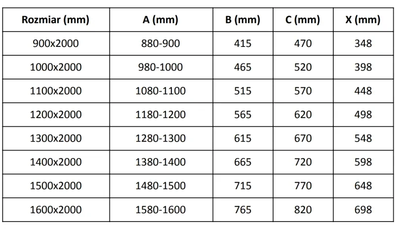 Mexen Velar L, posuvné sprchové dvere do otvoru 120 cm, 8mm číre sklo, zlatá matná, 871-120-003-01-55