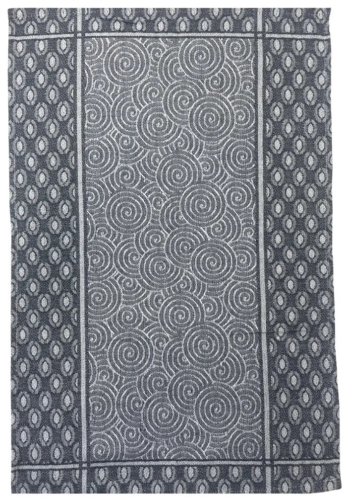 Kuchynská bavlnená utierka Carino sivá 40x60cm Faro Tiahome