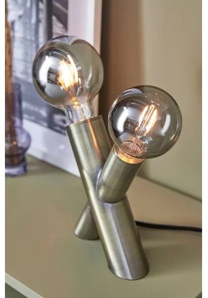 Markslöjd 108053 - Stolná lampa SIMUL 1xE27/40W + 1xE14/40W/230V zlatá