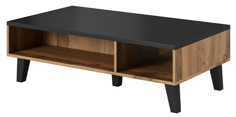 Konferenčný stolík Sanna 110, Farby: briliantovo biela matná / dub sonoma