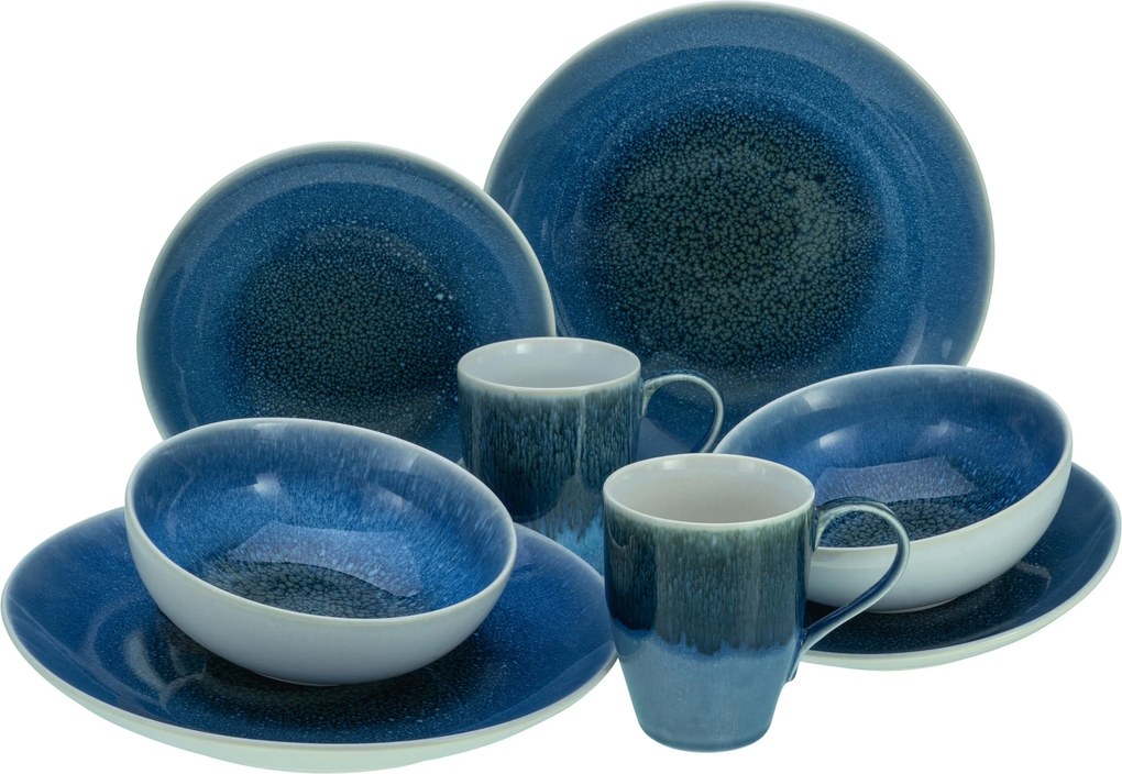 XXXLutz KOMBINOVANÝ SERVIS CALDERA BLAU 8-dielne Creatable - Online Only bytové doplnky - 007768133601