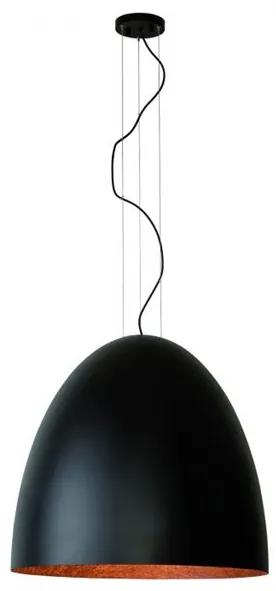 Závesné svietidlo Nowodvorski Egg Black/Copper XL 10321