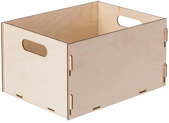 Drevobox Drevený box z preglejky 31X23X16.5 CM