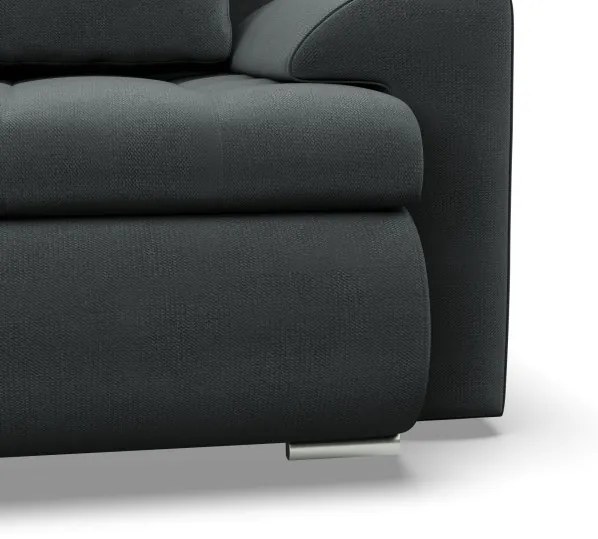 Trojmiestna rozkladacia sedačka FORESTA Kronos tmavosivá