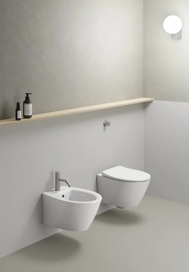 GSI GSI, MODO závesná WC misa, Swirlflush, 37x52 cm, čierna dual-mat, 981626