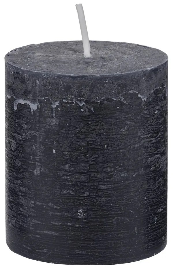 RUSTIC Sviečka 8 cm - čierna