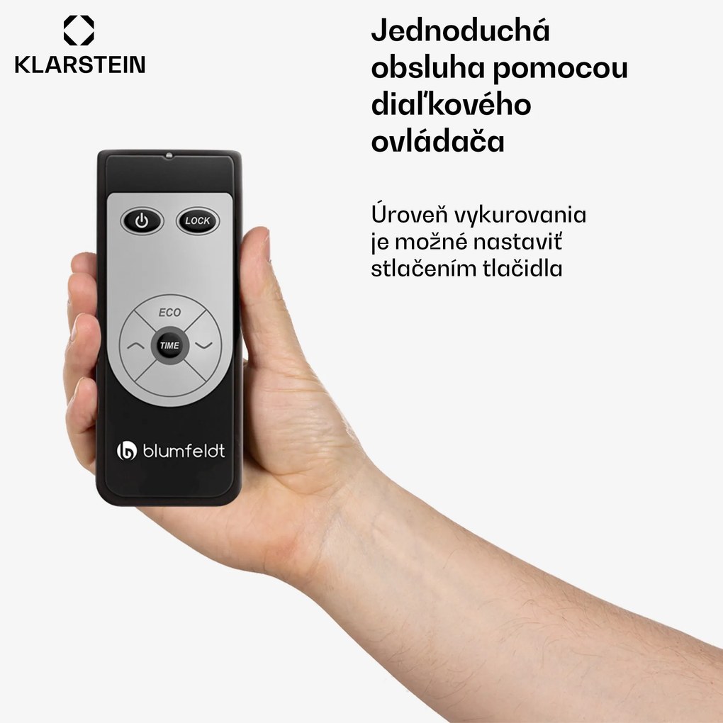 Blumfeldt CosmicBeam Ultra, infračervený ohrievač, 2200 W, IPX4, diaľkový ovládač, čierny