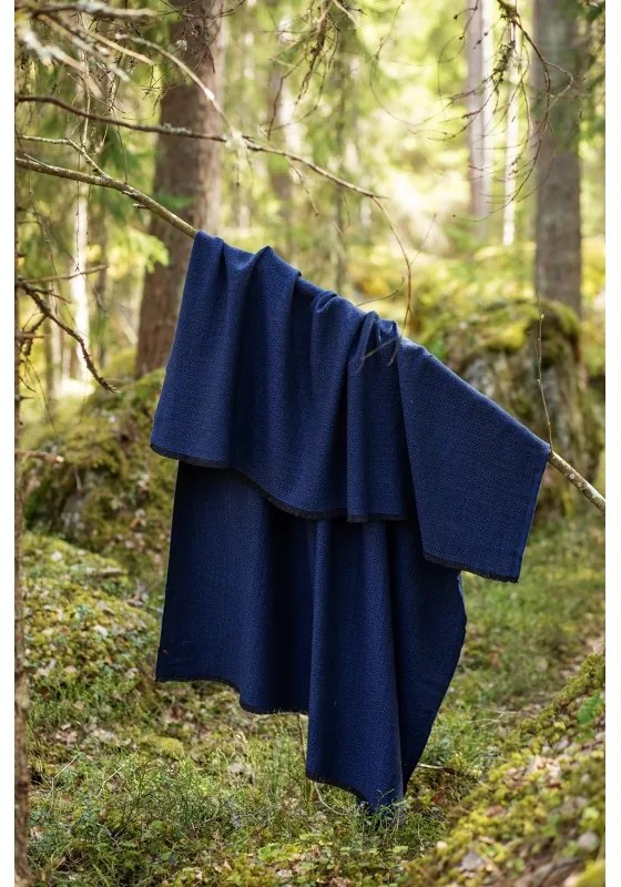 Merino deka Koli 135x170, čierno-modrá