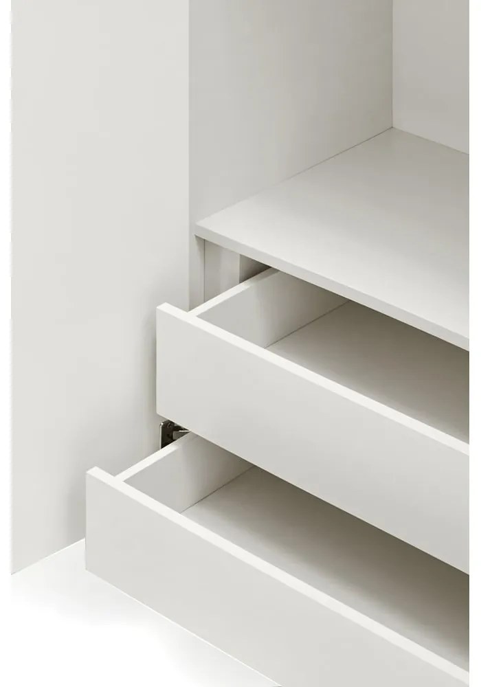 Biela vysoká komoda 97x130 cm Sierra - Teulat