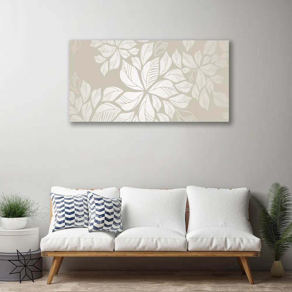 Obraz na plátne Kvety rastlina umenie 125x50 cm