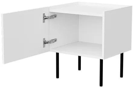 Set 2 nočných stolíkov Grotzi 1D (biela + čierna) . Vlastná spoľahlivá doprava až k Vám domov. 1105882