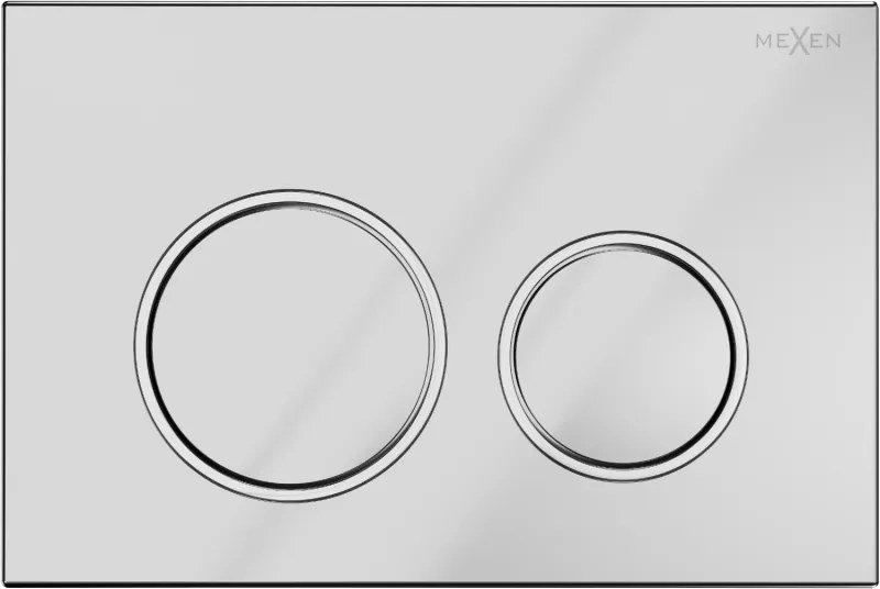 Mexen Fenix 07 XS splachovacie tlačidlo, lesklá chrómová - 600701