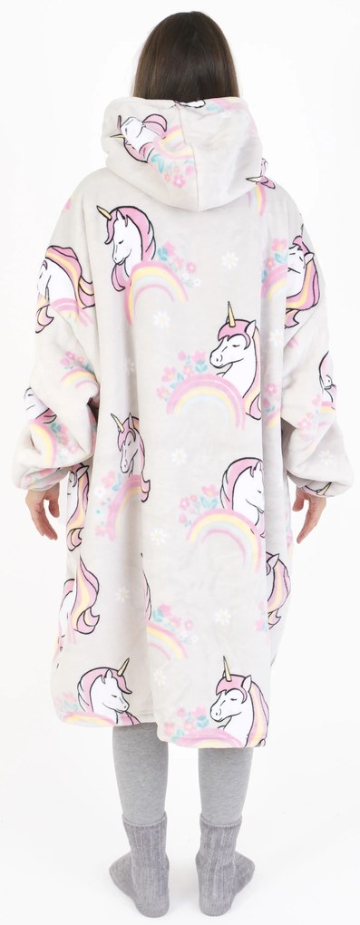 Baránková mikina mikroplyš – Jednorožec veľkosť L