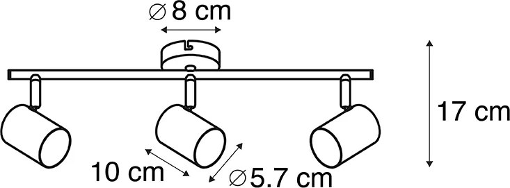 Inteligentné bodové svetlo čierne naklápateľné vrátane WiFi GU10 - Jeana 3