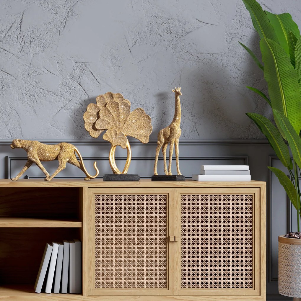 DEKORAČNÁ SOŠKA ELDO 20X9X6 CM ZLATÁ